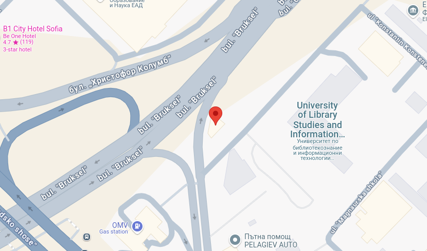 Map showing the location of 7-mi 11-ti kilometar, Boulevard Tsarigradsko shose 123, Sofia